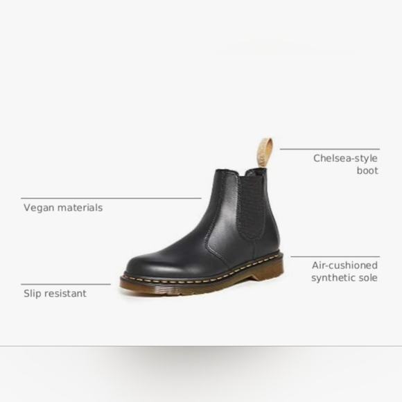 Dr. Martens unisex-adult 2976 Smooth Leather Chelsea Boot Size 12 - Picture 4 of 5